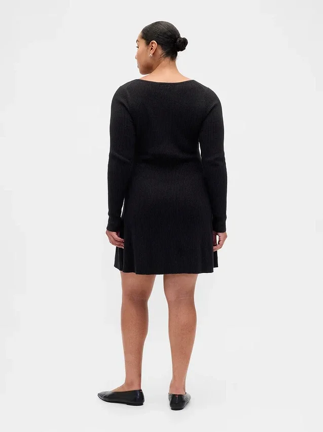 Miniabito in maglia a costine CashSoft