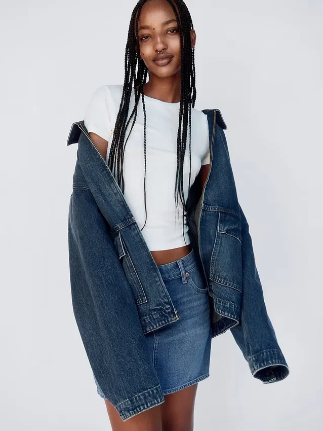 Minigonna in denim