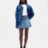 Minigonna in denim con cintura