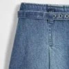 Minigonna in denim con cintura