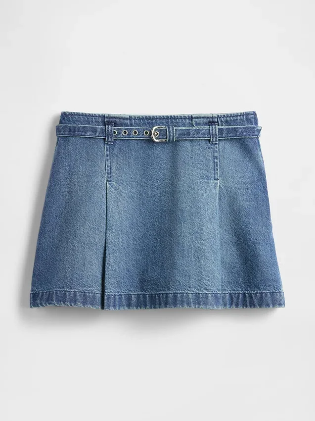 Minigonna in denim con cintura