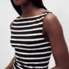 Minivestito a tubino in maglia con scollo a barchetta