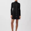 Minivestito con cuciture bistretch