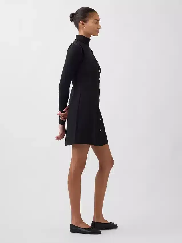 Minivestito con cuciture bistretch