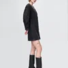Minivestito in denim con maniche a campana