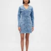 Minivestito in denim con tasche