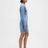 Minivestito in denim con tasche