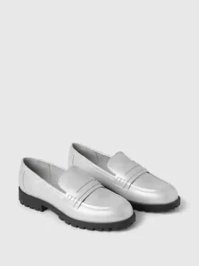 Mocassini metallizzati per bambini