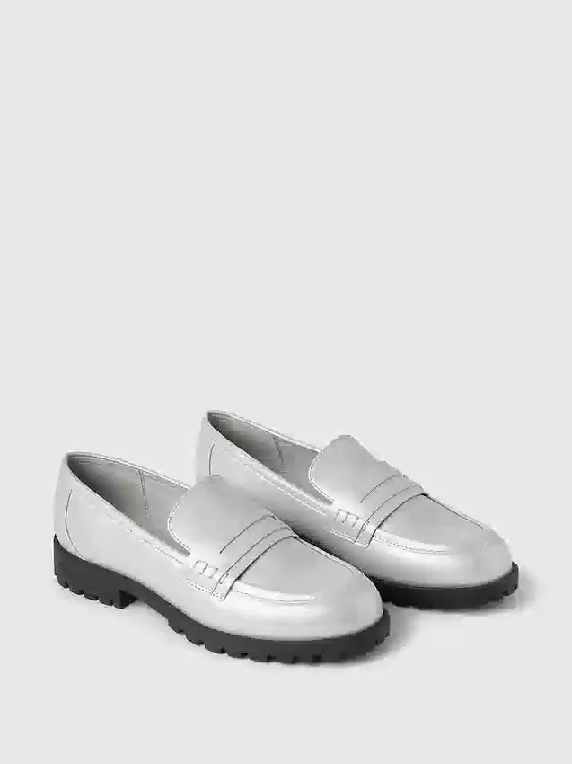 Mocassini metallizzati per bambini