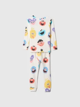 Neonato & Bebè Set pigiama in cotone spazzolato biologico Sesame Street