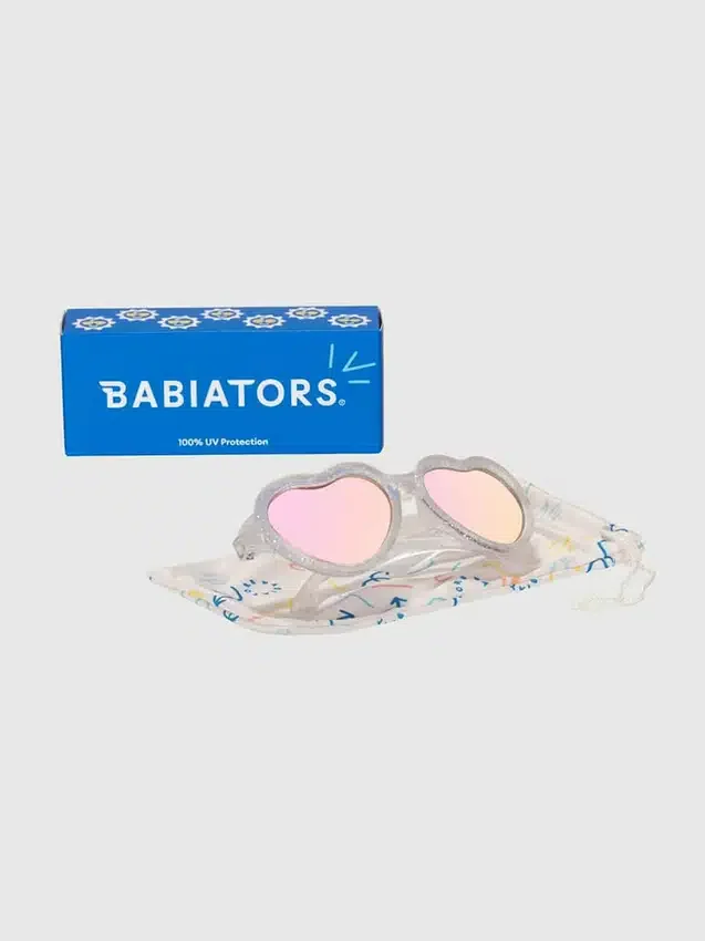 Occhiali da sole Babiators per bambini piccoli e più grandi con motivo a cuori