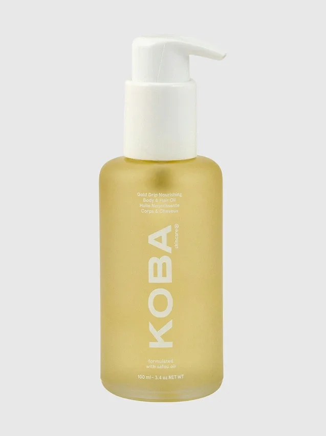 Olio nutriente per corpo e capelli Koba Gold Drip