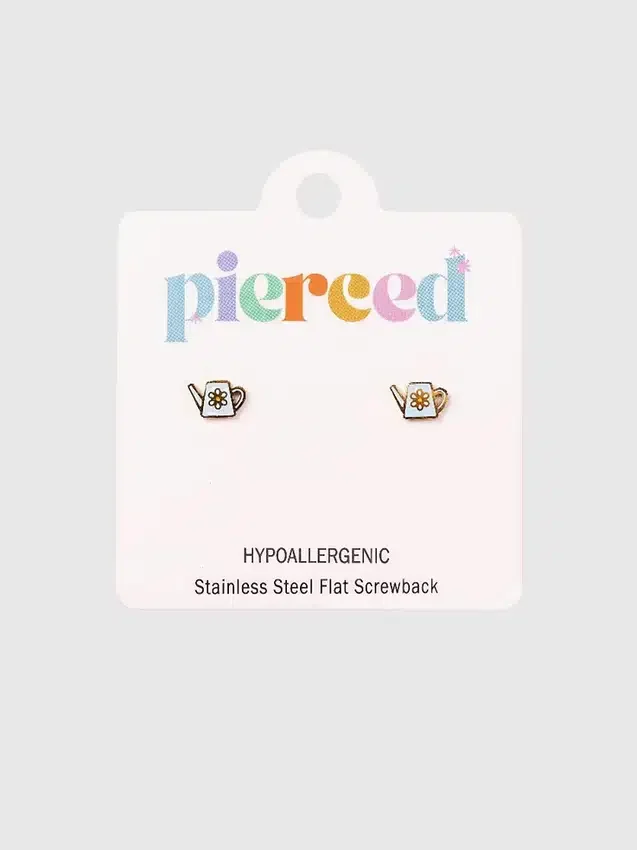 Orecchini a vite a forma di annaffiatoio Pierced Co
