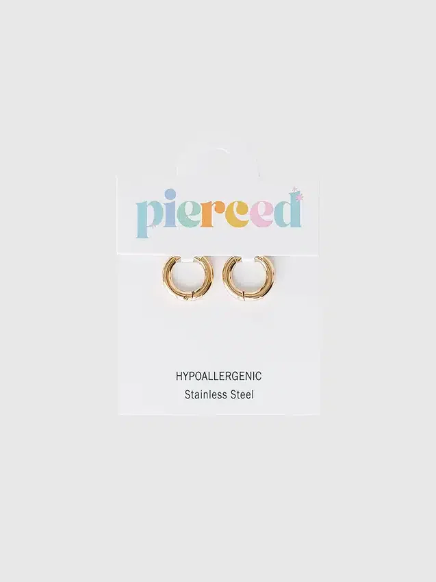 Orecchini Huggie Pierced Co in oro da 8 mm