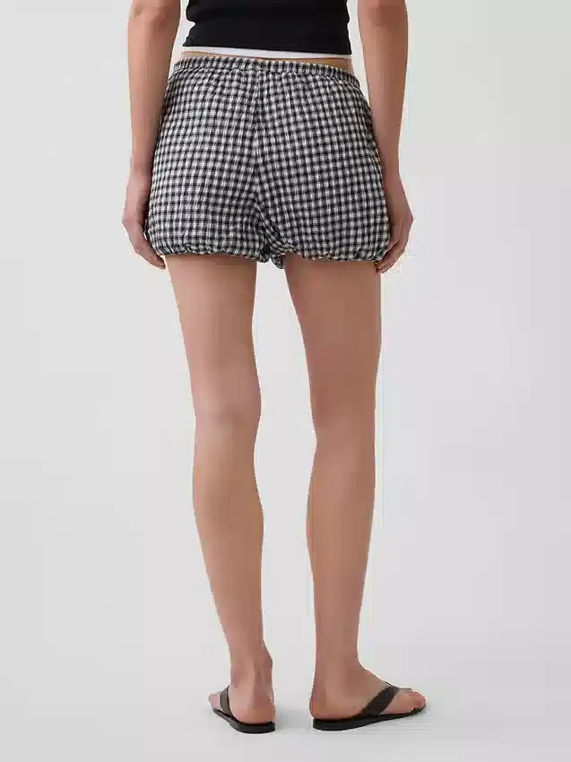 Pantaloncini a palloncino a quadretti