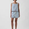 Pantaloncini a righe in denim ultrasoft