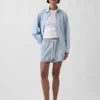 Pantaloncini a righe in denim ultrasoft