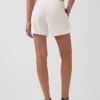 Pantaloncini a vita media da 4" in misto lino