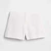 Pantaloncini a vita media da 4" in misto lino