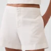 Pantaloncini a vita media da 4" in misto lino
