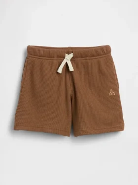 Pantaloncini a waffle neonato & bebè con vestibilità a pantaloncino
