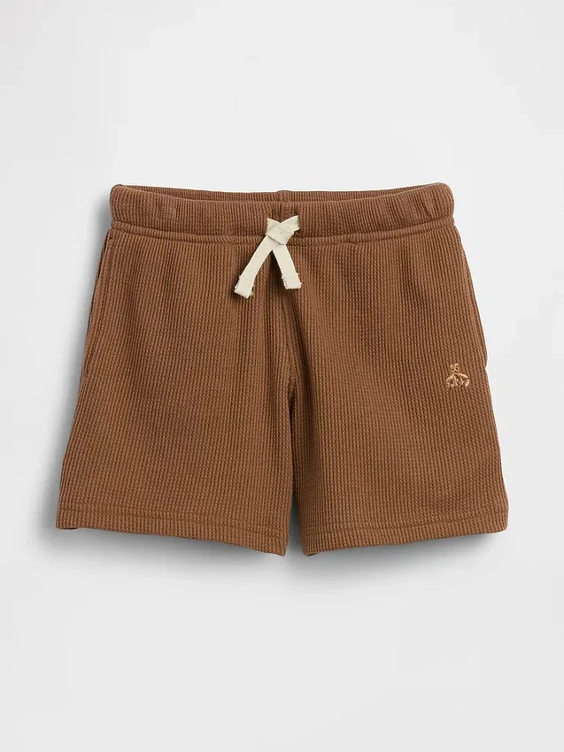 Pantaloncini a waffle neonato & bebè con vestibilità a pantaloncino