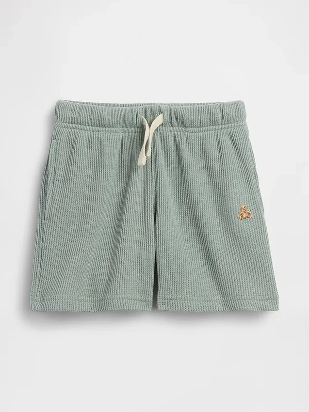 Pantaloncini a waffle neonato & bebè con vestibilità a pantaloncino