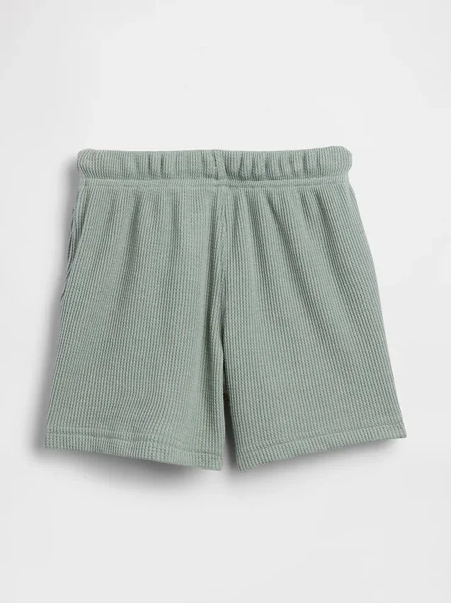 Pantaloncini a waffle neonato & bebè con vestibilità a pantaloncino