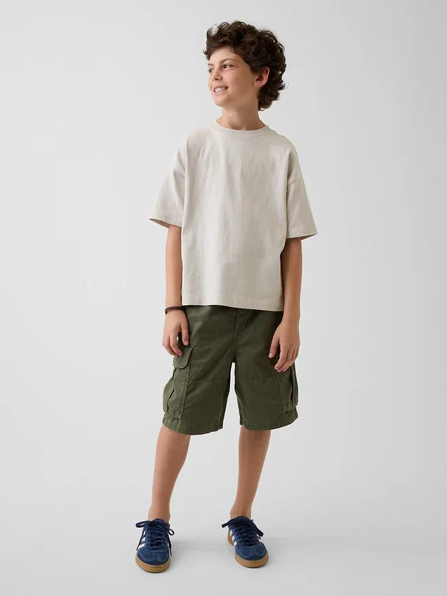 Pantaloncini cargo da bambino dal taglio comodo