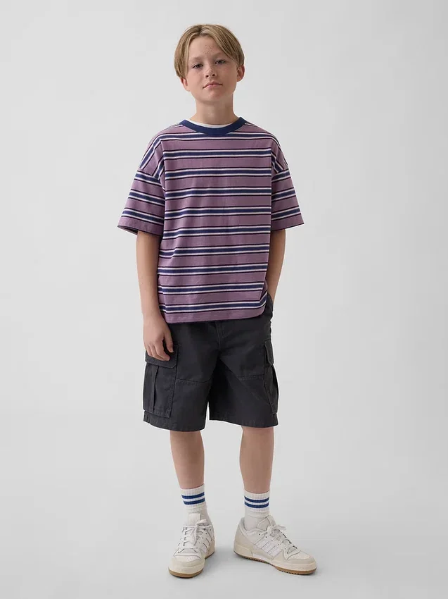 Pantaloncini cargo da bambino dal taglio comodo
