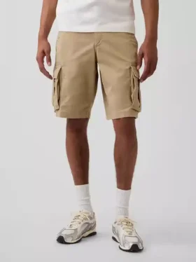 Pantaloncini cargo dal taglio rilassato da 11″
