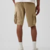 Pantaloncini cargo dal taglio rilassato da 11"