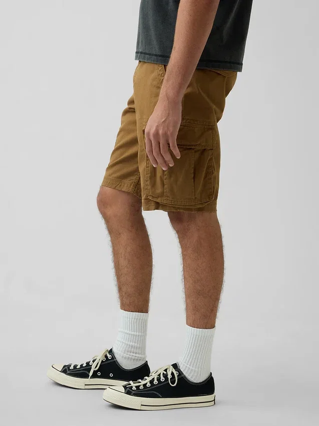 Pantaloncini cargo dal taglio rilassato da 11"