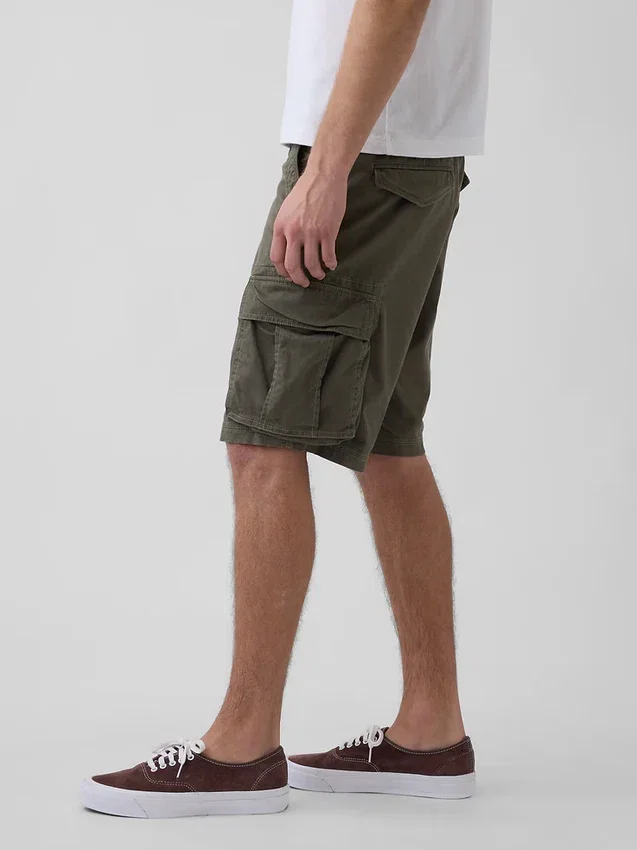 Pantaloncini cargo dal taglio rilassato da 11"