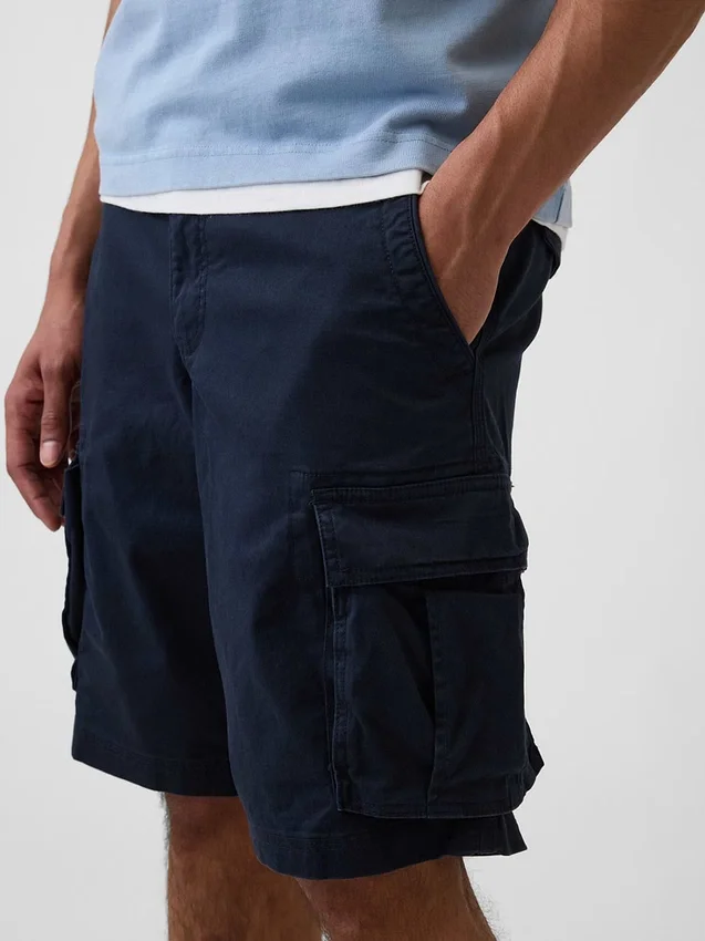 Pantaloncini cargo dal taglio rilassato da 11"
