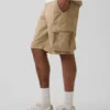 Pantaloncini cargo dal taglio rilassato da 11"