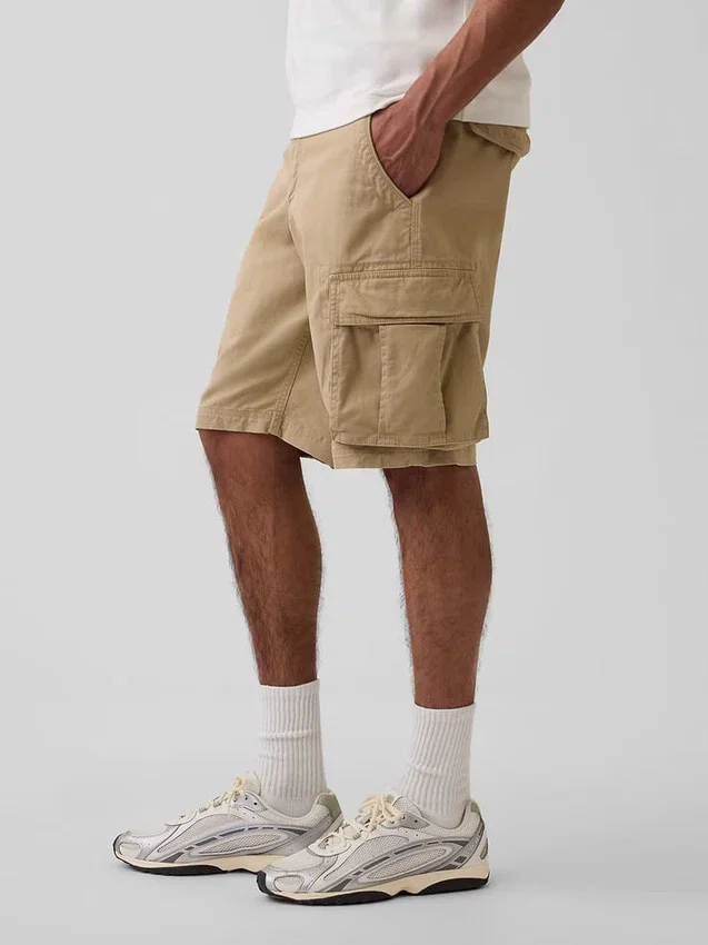 Pantaloncini cargo dal taglio rilassato da 11"