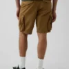 Pantaloncini cargo dal taglio rilassato da 11"