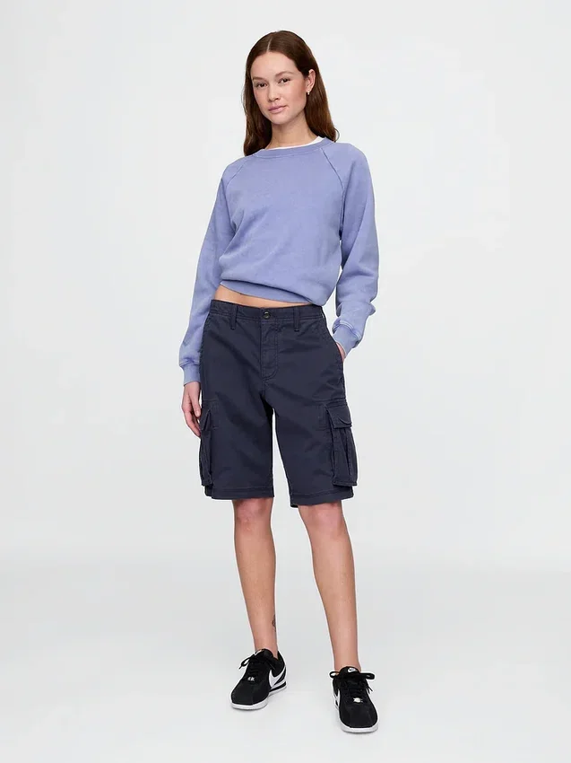 Pantaloncini cargo dal taglio rilassato da 11"