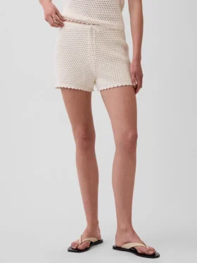Pantaloncini comodi all’uncinetto in 100% cotone