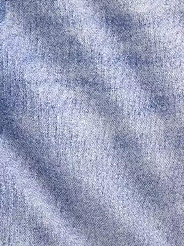Pantaloncini comodi in maglia denim stampata a vita media da 5"