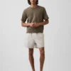 Pantaloncini comodi in misto lino da 5,5"