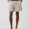 Pantaloncini comodi in misto lino da 5,5"