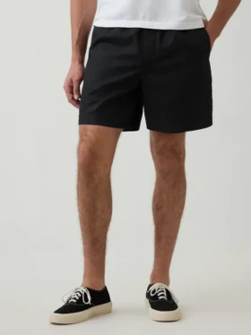 Pantaloncini comodi in misto lino da 5,5″