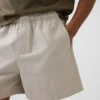 Pantaloncini comodi in misto lino da 5,5"