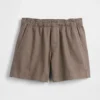 Pantaloncini comodi in misto lino da 5,5"