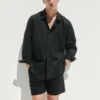 Pantaloncini comodi in misto lino da 5,5"