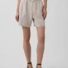 Pantaloncini comodi in misto lino da 6"