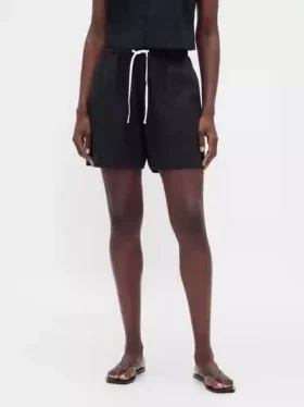 Pantaloncini comodi in misto lino da 6″