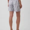 Pantaloncini comodi in misto lino da 6"